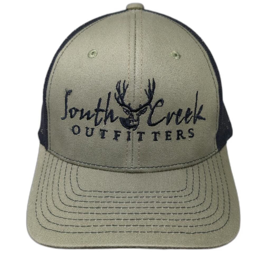 NV CAPS Trucker Hat Green OSFM South Creek Outfitters Buck Deer Mesh Snapback